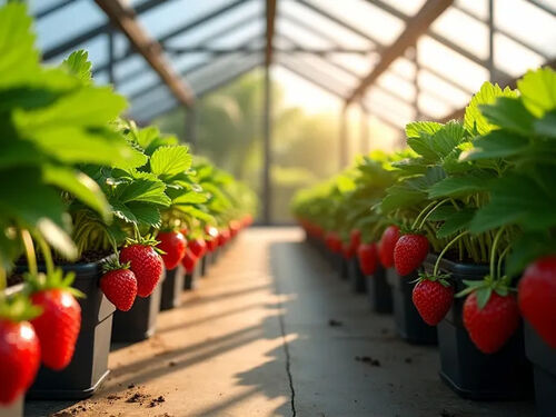 Dernier blog de l'entreprise Les jardiniers britanniques augmentent les récoltes précoces de fraises avec des serres
